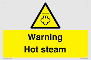 Warning Hot steam